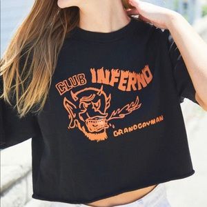 brandy melville marina club inferno crop top